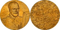 World Coins - France, Medal, Peinture, Van Gogh, Auto-Portrait au Chevalet, , Gilt