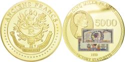 World Coins - France, Medal, Les Anciens Francs, billet de 5000 Francs Victoire,
