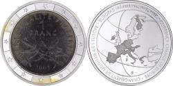 World Coins - France, Medal, Changement de Monnaie de l'Europe, , Copper Plated Silver