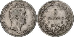 World Coins - France, Louis-Philippe, 5 Francs, 1831, Lille, Silver, , Gadoury:676a