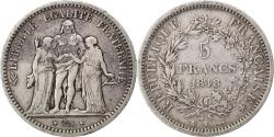World Coins - Coin, France, Hercule, 5 Francs, 1848, Bordeaux, , Silver, KM:756.4