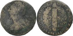 World Coins - France, Louis XVI, 2 sols François, 1792 / AN 4, Paris, Métal de cloche