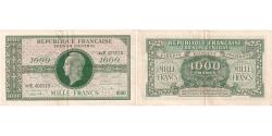 World Coins - France, 1000 Francs, Marianne, Undated (1945), 22E, EF(40-45)