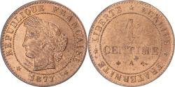 World Coins - Coin, France, Cérès, Centime, 1877, Paris, , Bronze, KM:826.1