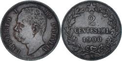 World Coins - Coin, Italy, Umberto I, 2 Centesimi, 1900, Rome, , Copper, KM:30