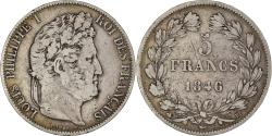 World Coins - Coin, France, Louis - Philippe, 5 Francs, 1846, Strasbourg, , Silver