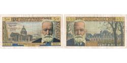 World Coins - France, 5 Nouveaux Francs, Victor Hugo, 1963, B.101, EF(40-45), Fayette:56.13
