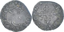 World Coins - Coin, France, Charles IX, Liard, 1566, Paris, , Billon, Gadoury:405