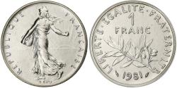 World Coins - France, Franc, Semeuse, 1981, Paris, série FDC, Nickel, , Gadoury:474