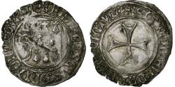 World Coins - Duchy of Brittany, François II, Blanc à la targe, 1484-1488, Nantes, Billon