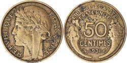 World Coins - Coin, France, Morlon, 50 Centimes, 1931, Paris, , Aluminum-Bronze