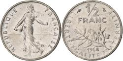 World Coins - France, 1/2 Franc, Semeuse, 1968, Paris, Nickel, , Gadoury:429
