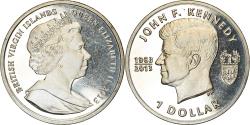 World Coins - Coin, BRITISH VIRGIN ISLANDS, Dollar, 2013, Franklin Mint, John F. Kennedy