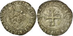 World Coins - Coin, France, Charles VI, Demi Blanc Guénar, Paris, , Billon