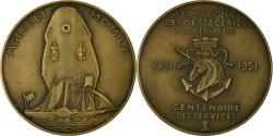 World Coins - France, Medal, Compagnie des Messageries Maritimes, Shipping, 1951, Lavrillier