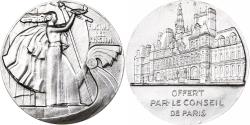 World Coins - France, Medal, Conseil de la ville de Paris, Silvered bronze, Dammann,