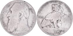 World Coins - Coin, Belgium, Leopold II, 50 Centimes, 1901, Brussels, , Silver, KM:50