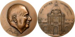 World Coins - France, Medal, Alain Poher, Président du Sénat, 1979, Bronze, Fourbé