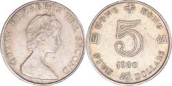 World Coins - Coin, Hong Kong, 5 Dollars, 1980