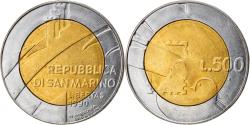 World Coins - Coin, San Marino, 500 Lire, 1990, , Bi-Metallic, KM:256
