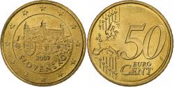 World Coins - Slovakia, 50 Euro Cent, Bratislava Castle, 2009, golden, , Nordic gold