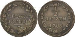 World Coins - Coin, Switzerland, 1/2 Batzen, 1799, , Billon, KM:A6