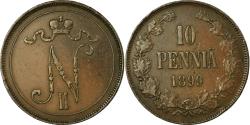 World Coins - Coin, Finland, Nicholas II, 10 Pennia, 1899, , Copper, KM:14