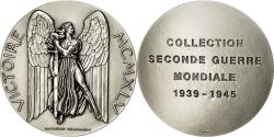 World Coins - France, Medal, Victoire, 1939-1945, Delamarre, , Silvered bronze