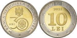 World Coins - Coin, Moldova, 30 years since inauguration of the National Bank of Moldova, 10