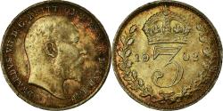 World Coins - Coin, Great Britain, Edward VII, 3 Pence, 1902, , Silver, KM:797.1