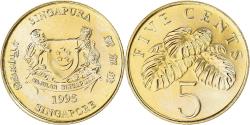 World Coins - Coin, Singapore, 5 Cents, 1995