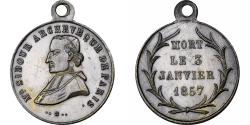 World Coins - France, Medal, Mort d'Auguste Sibour, Archevêque de Paris, 1857, Silvered