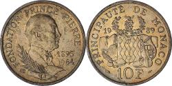 World Coins - Monaco, Rainier III, 10 Francs, 1989, , Nickel-Aluminum-Bronze, KM:162