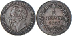 World Coins - Coin, Italy, Vittorio Emanuele II, Centesimo, 1867, Milan, , Copper