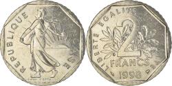 World Coins - Coin, France, Semeuse, 2 Francs, 1998, Paris, , Nickel, KM:942.2