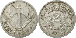 World Coins - Coin, France, Morlon, 2 Francs, 1944, Beaumont - Le Roger, , Aluminum