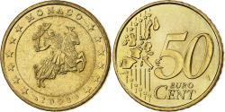 World Coins - Monaco, Rainier III, 50 Centimes, 2002, MDP, Nordic gold,