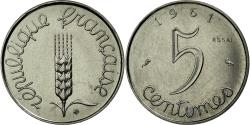 World Coins - Coin, France, 5 Centimes, 1961, , Chrome-Steel, KM:E104, Gadoury:172
