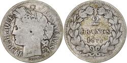 World Coins - France, 2 Francs, Cérès, 1871, Bordeaux, Silver, , Gadoury:529
