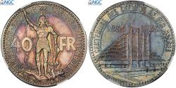 World Coins - Belgium, Leopold III, 40 Francs, 1935, Brussels, Pattern, Silver, NGC,
