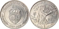 World Coins - Coin, Tunisia, Dinar, 1997, , Copper-nickel, KM:347