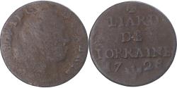 World Coins - Coin, German States, LORRAINE, Leopold Joseph, Liard, 1728, Nancy,