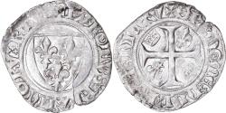 World Coins - Coin, France, Charles VI, Blanc Guénar, Sainte-Menehould ou