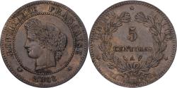 World Coins - France, 5 Centimes, Cérès, 1888, Paris, Bronze, , Gadoury:157a