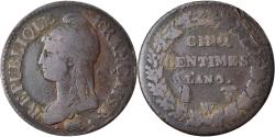 World Coins - Coin, France, Dupré, 5 Centimes, AN 7/5, Lille, , Bronze, KM:640.11