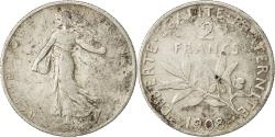 World Coins - Coin, France, Semeuse, 2 Francs, 1908, Paris, , Silver, KM:845.1