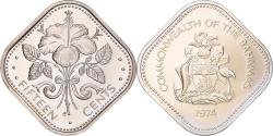 World Coins - Coin, Bahamas, 15 Cents, 1974, Commonwealth Mint, BE, , Copper-nickel