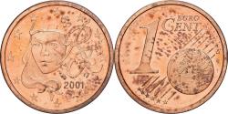 World Coins - France, Euro Cent, 2001, MDP, Série BE / Proof, , Copper Plated Steel