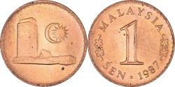 World Coins - Coin, Malaysia, Sen, 1987, , Copper Clad Steel, KM:1a