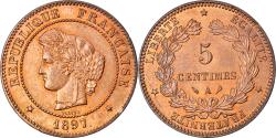 World Coins - Coin, France, Cérès, 5 Centimes, 1897, Paris, , Bronze, KM:821.1